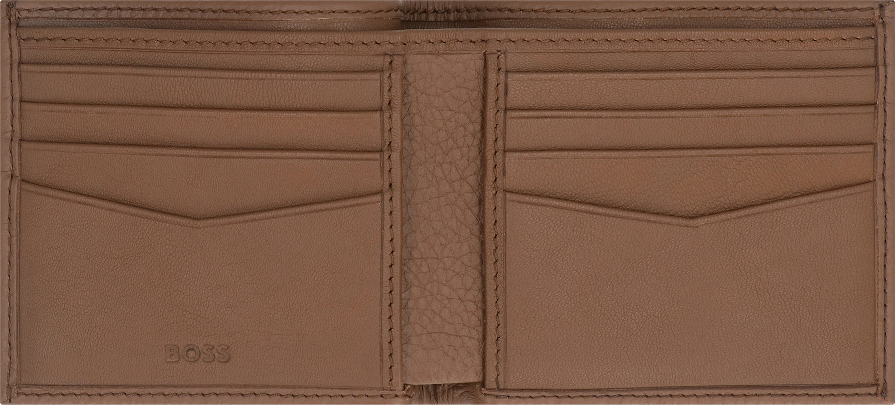BOSS Grainy Leather Mini Wallet with Card Slots - Banlieue91 -