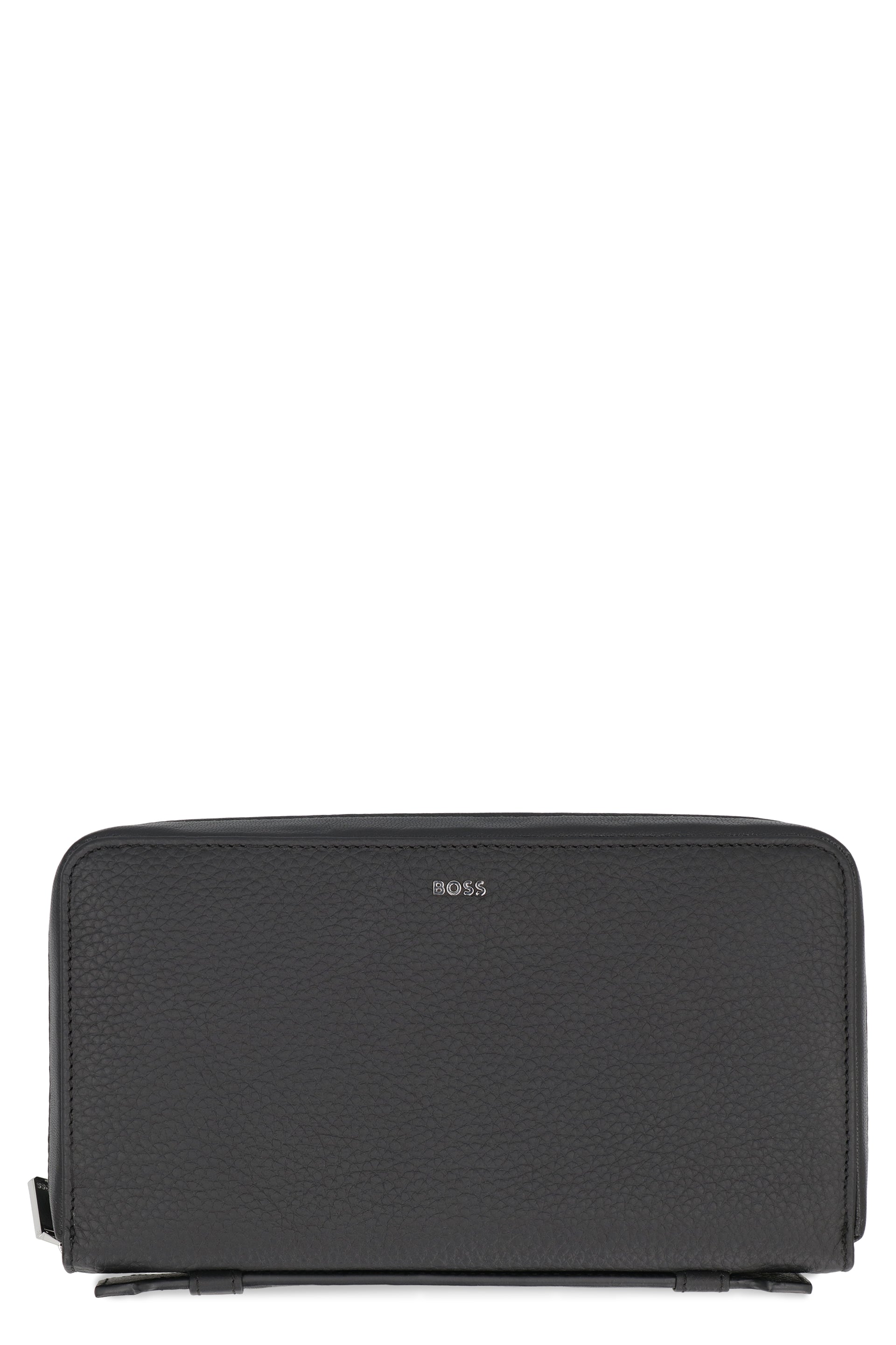 BOSS Grainy Leather Zip-Around Wallet - 23 cm x 13 cm x 4 cm - Banlieue91 -