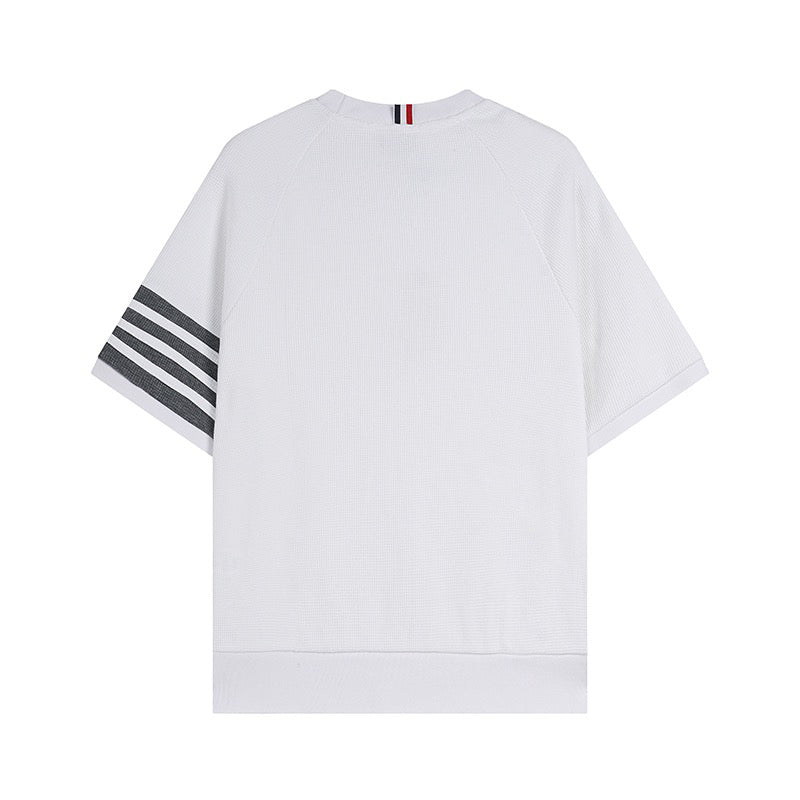 Thom Browne T-Shirt Without Collar 'White' - Banlieue91