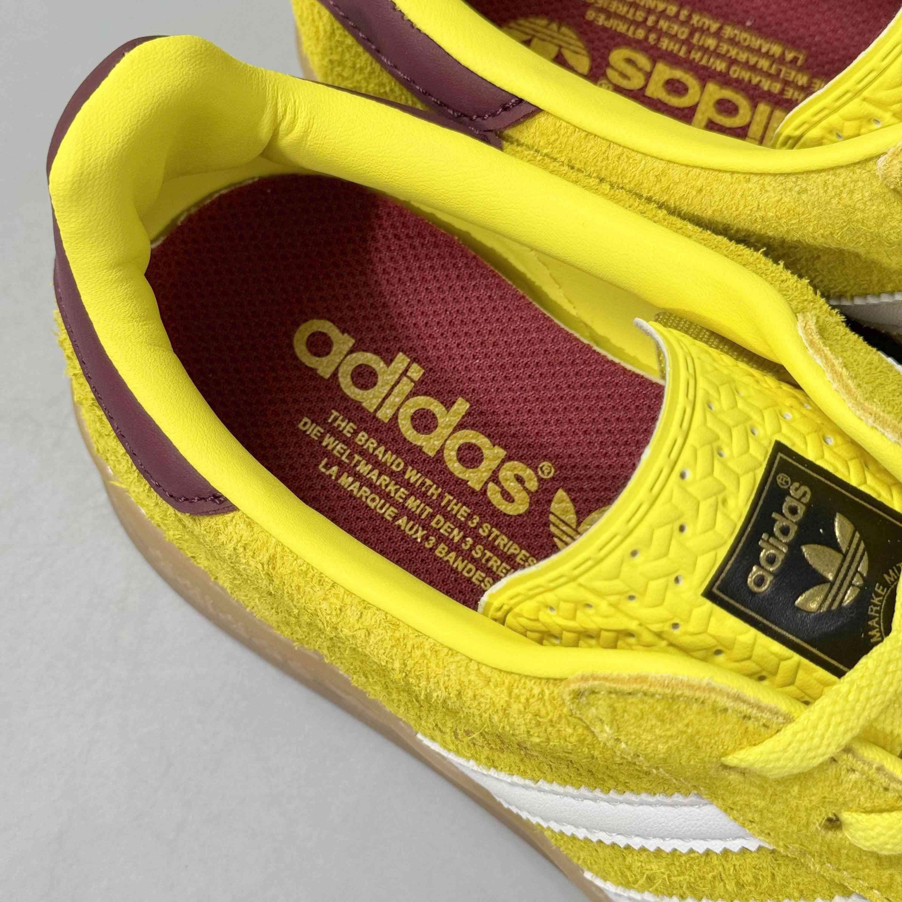 Adidas Originals Gazelle Indoor 'Bright Yellow Burgundy' - Banlieue91