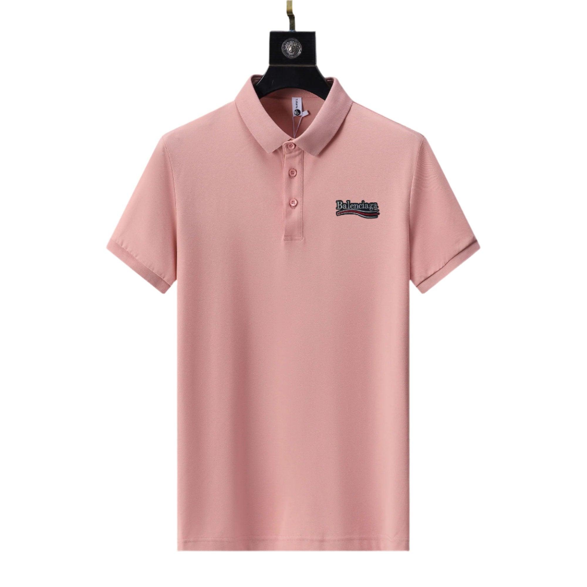 Balenciaga Pink T-Shirt With Collar