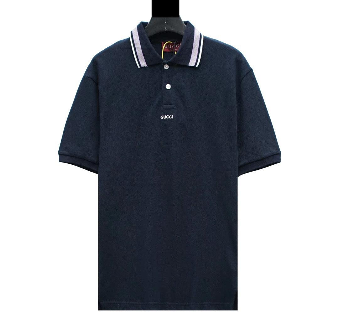 Gucci Blue T-shirt with a collar - Banlieue91