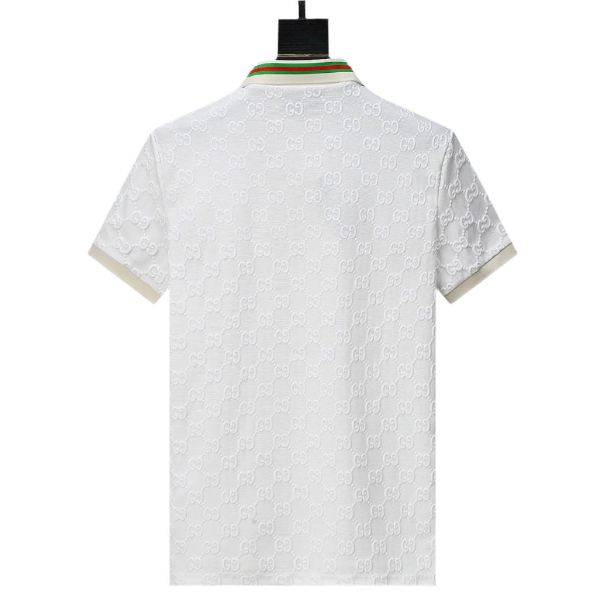 Gucci White T-shirt with a collar - Banlieue91