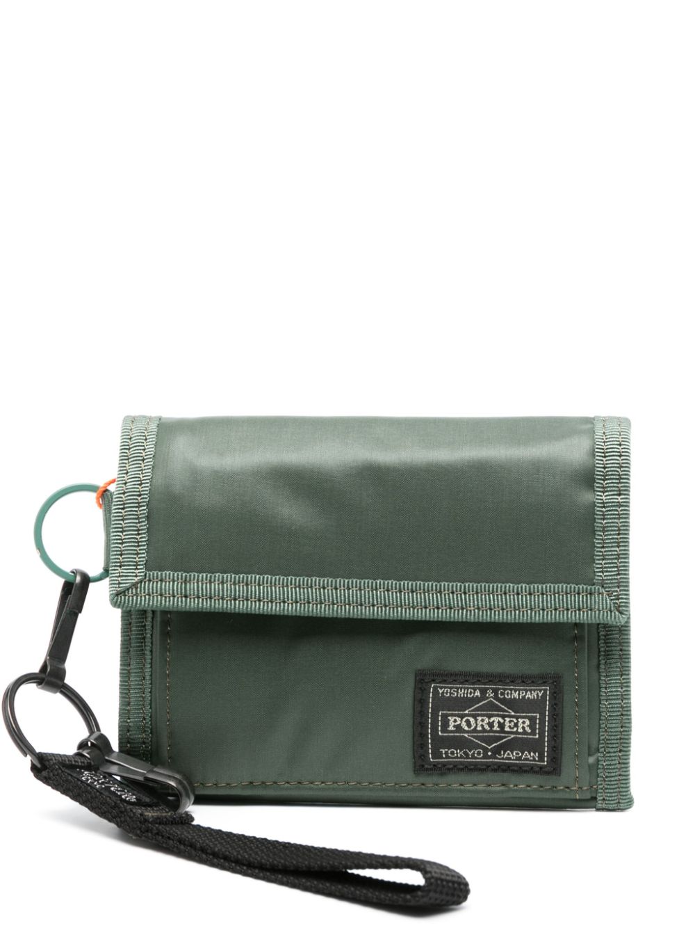 PORTER Mini Tri-Fold Wallet with Keyring Attachment - Banlieue91 -