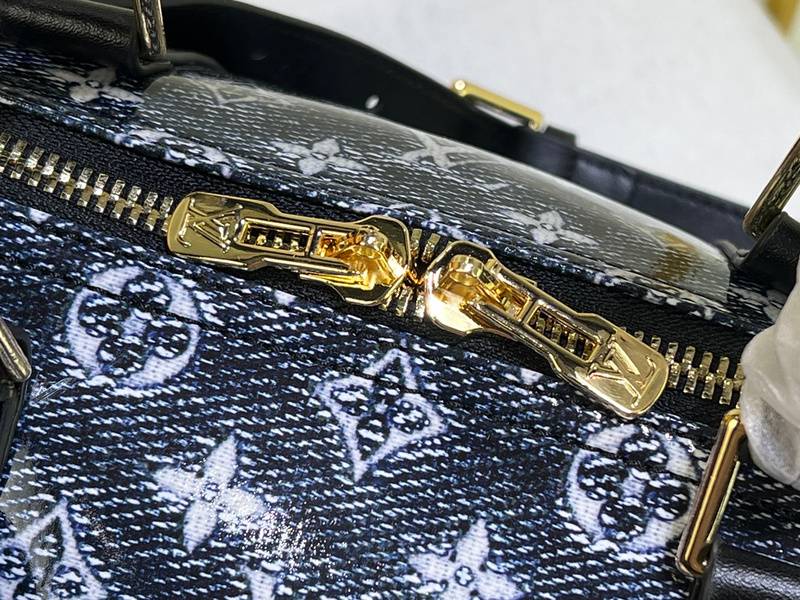 Louis Vuitton Navy & White Monogram Keepall 50 - Banlieue91