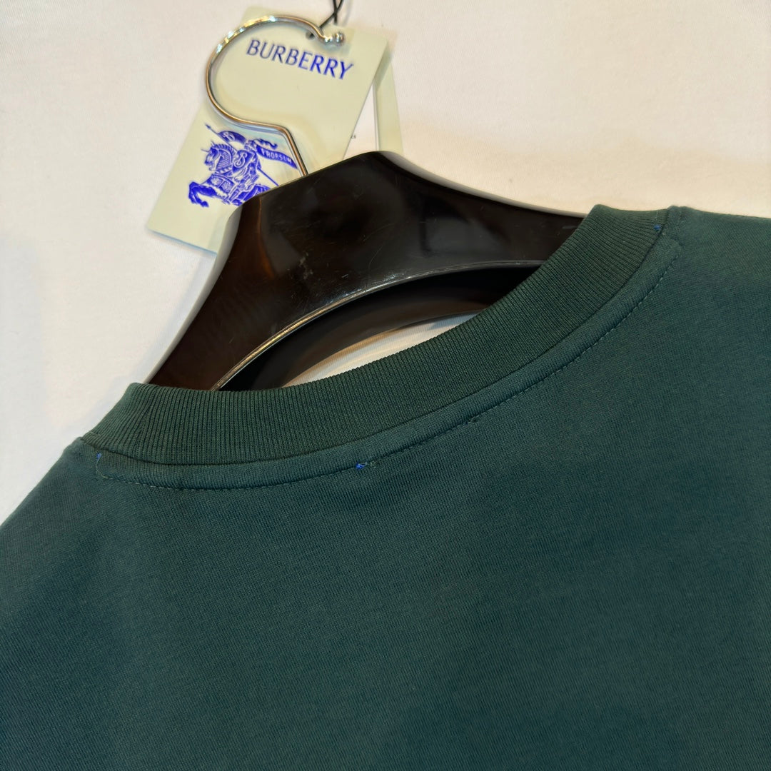 Burberry T-Shirt Without Collar 'Green' - Banlieue91