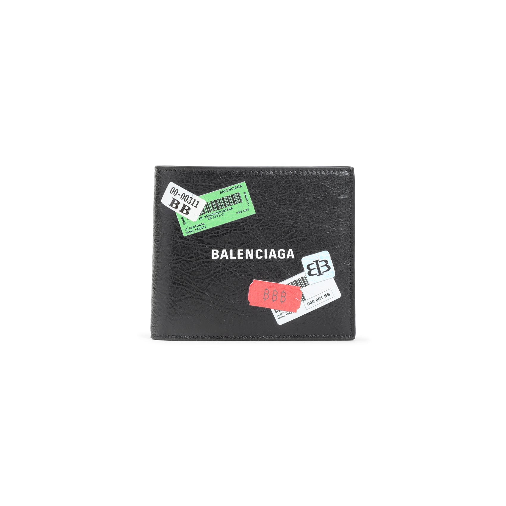 BALENCIAGA Men's Mini Square Fold Wallet - Banlieue91 -
