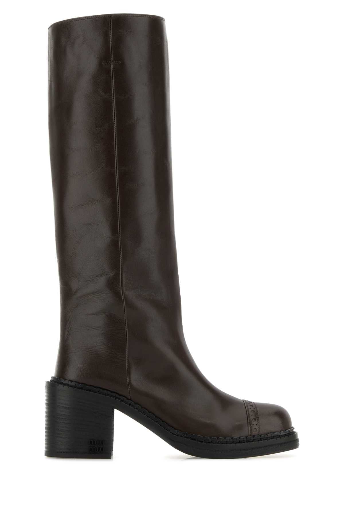 MIU MIU Luxurious Leather Ankle Boots for Women - Banlieue91 -