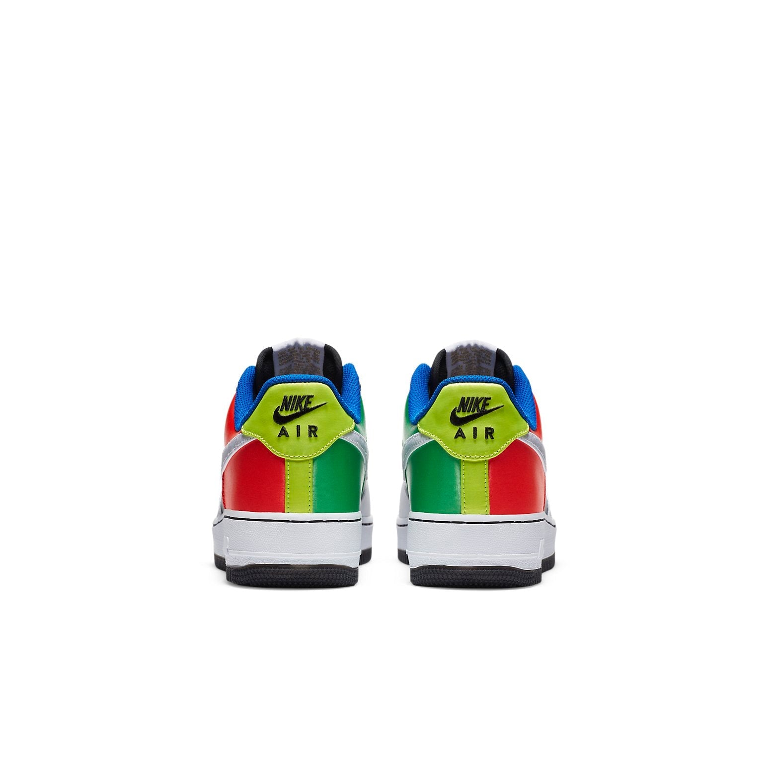 Top view of the Nike Air Force 1 Low 'Olympic', emphasizing the iconic lace and sleek upper design.