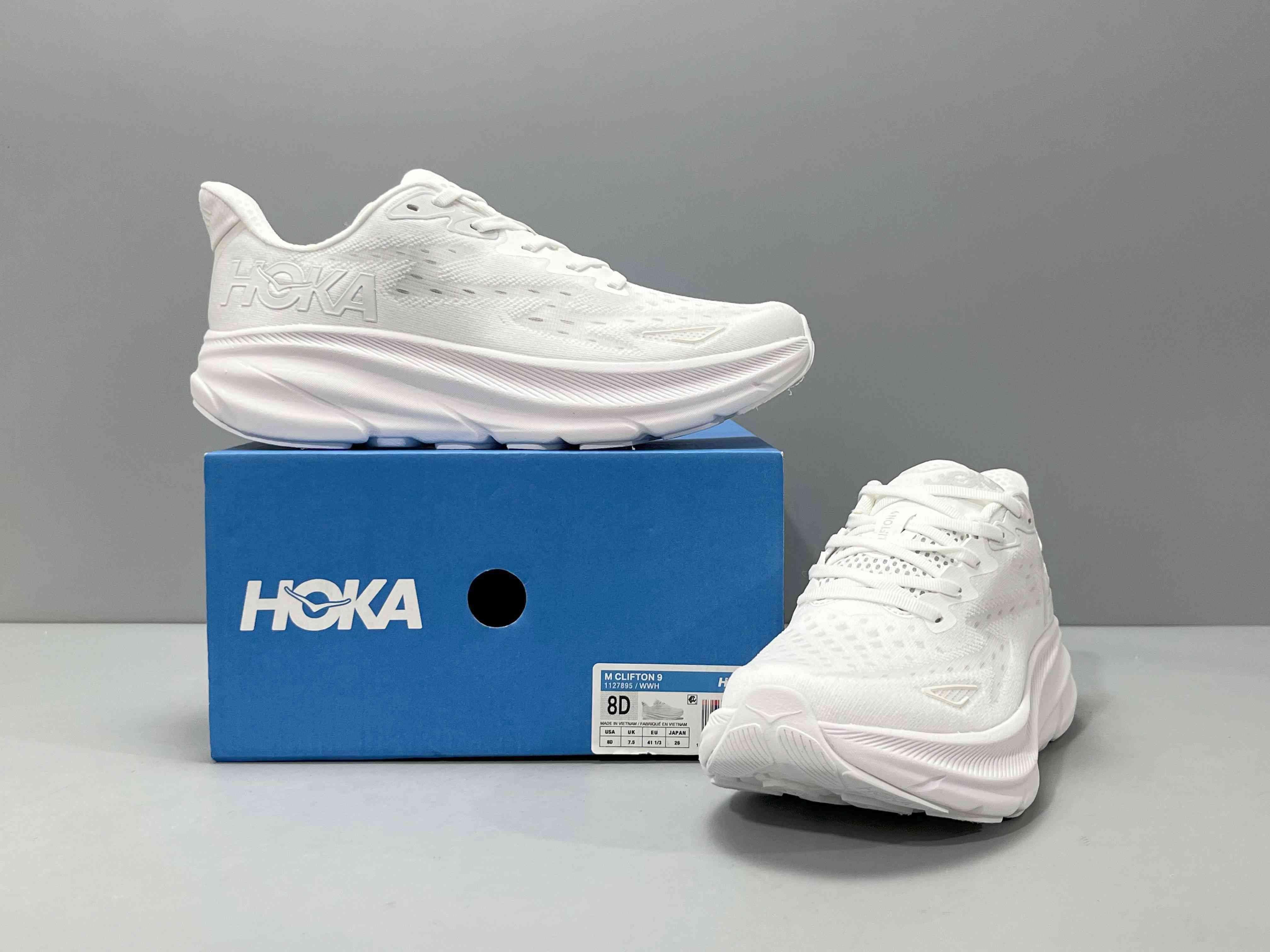 Hoka One One Clifton 9 'White' - Banlieue91