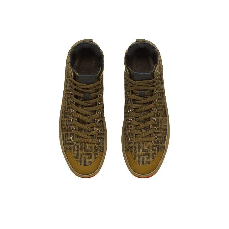 BALMAIN Casual Shoes Men High Top Khaki - Banlieue91 -