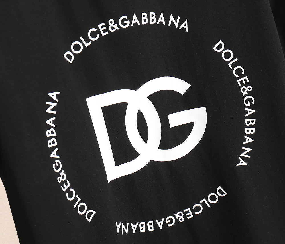 Dolce &amp; Gabbana T-Shirt Without Collar 'Black & White' - Banlieue91