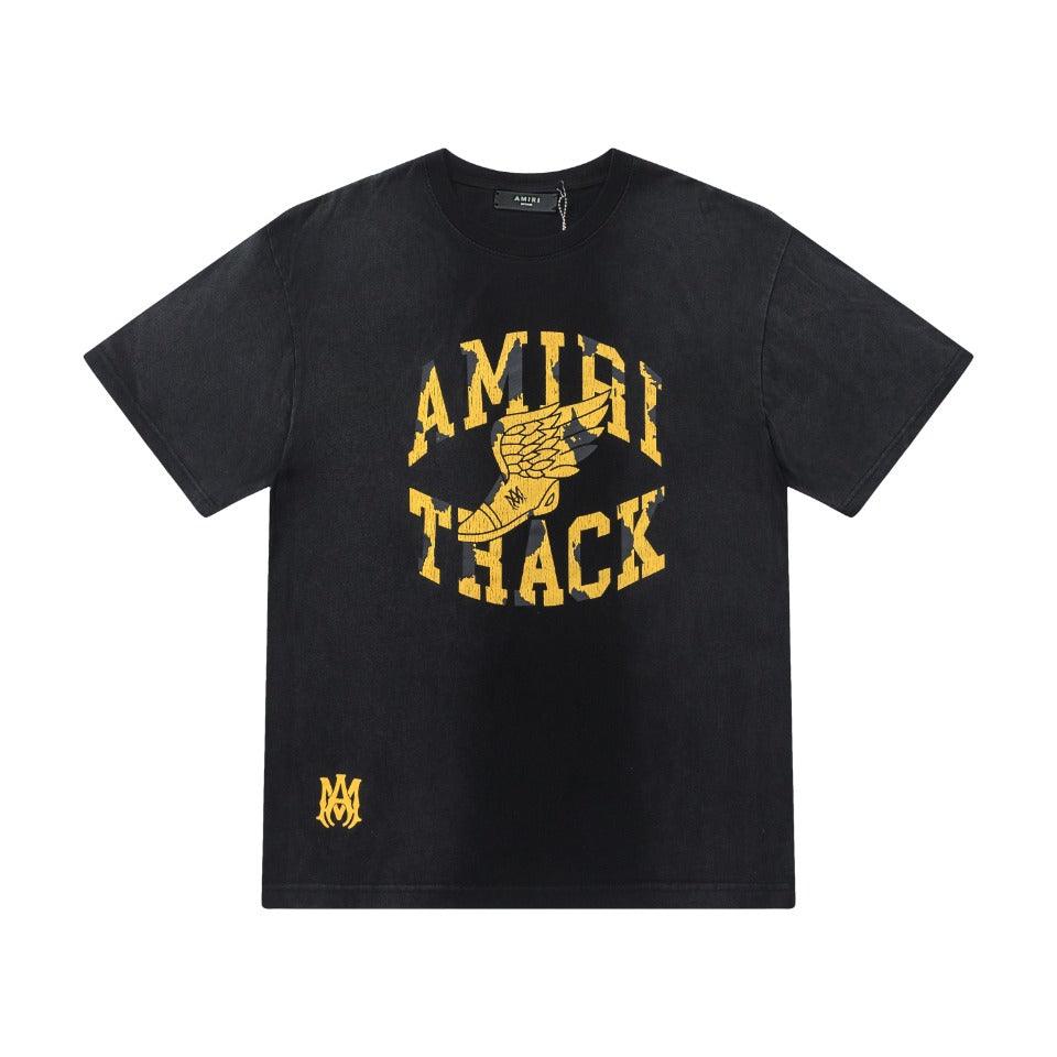 Amiri Faded Black T-Shirt Without Collar - Banlieue91