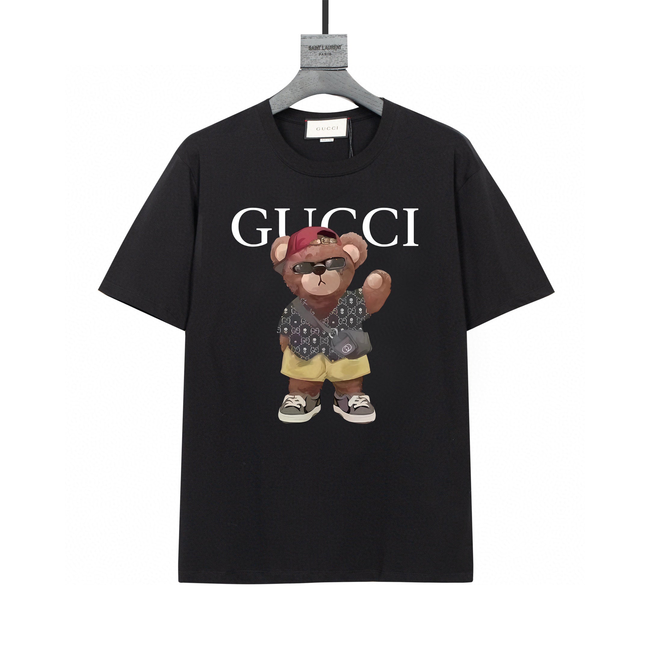 Gucci T-Shirt Without Collar 'Black' - Banlieue91