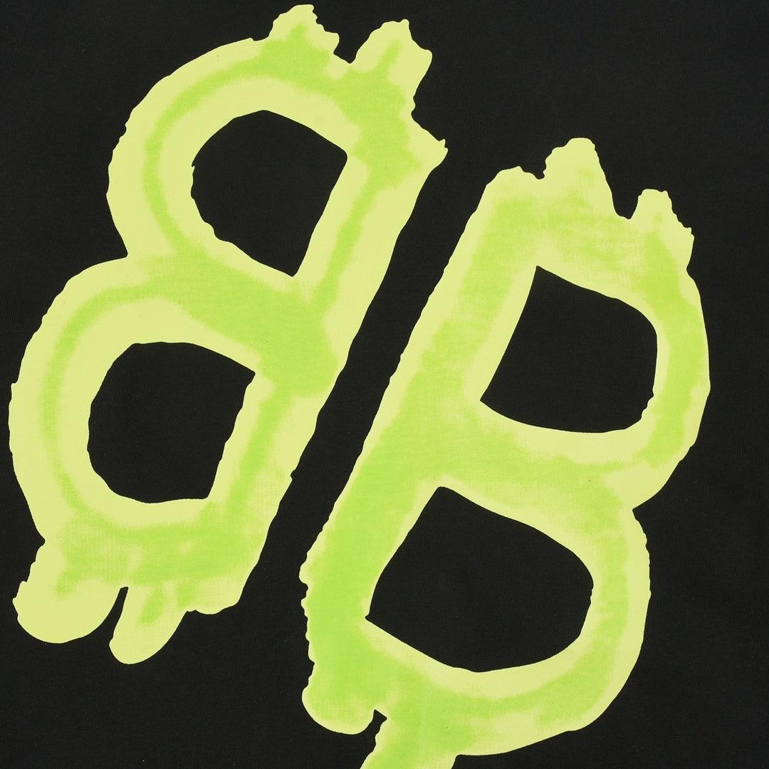 Balenciaga Black & Green T-Shirt Without Collar - Banlieue91