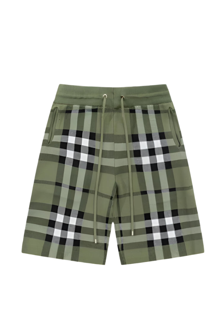 Burberry Men's Striped Cotton Knit Basketball Shorts 'Green' - Banlieue91