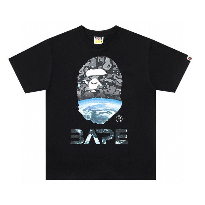 Bathing Ape Black T-Shirt without Collar - Banlieue91