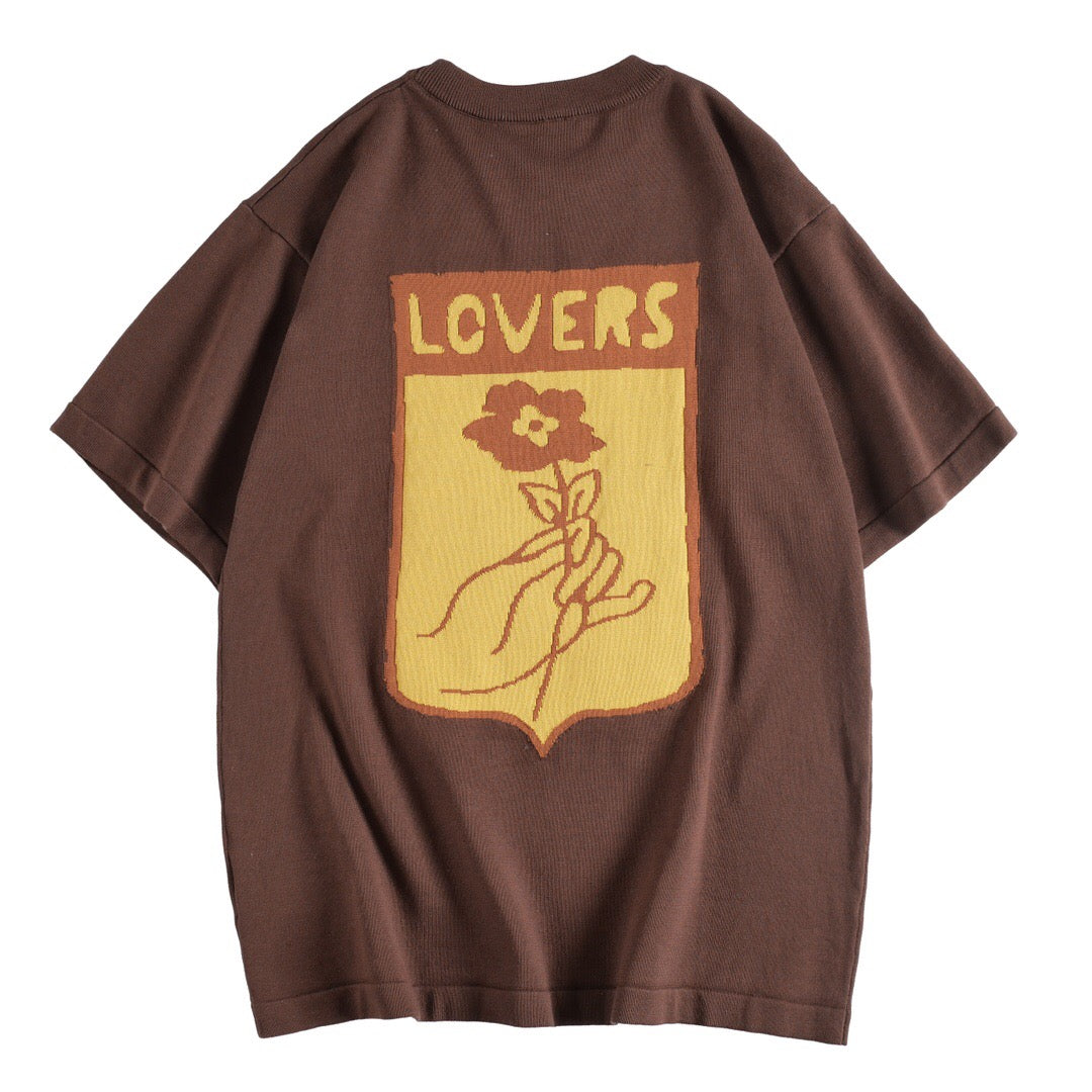 Louis Vuitton T-Shirt Without Collar 'Brown' - Banlieue91