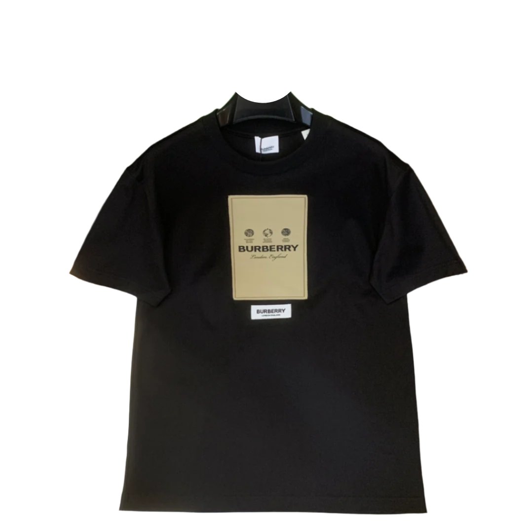 Burberry Black T-Shirt Without Collar - Banlieue91