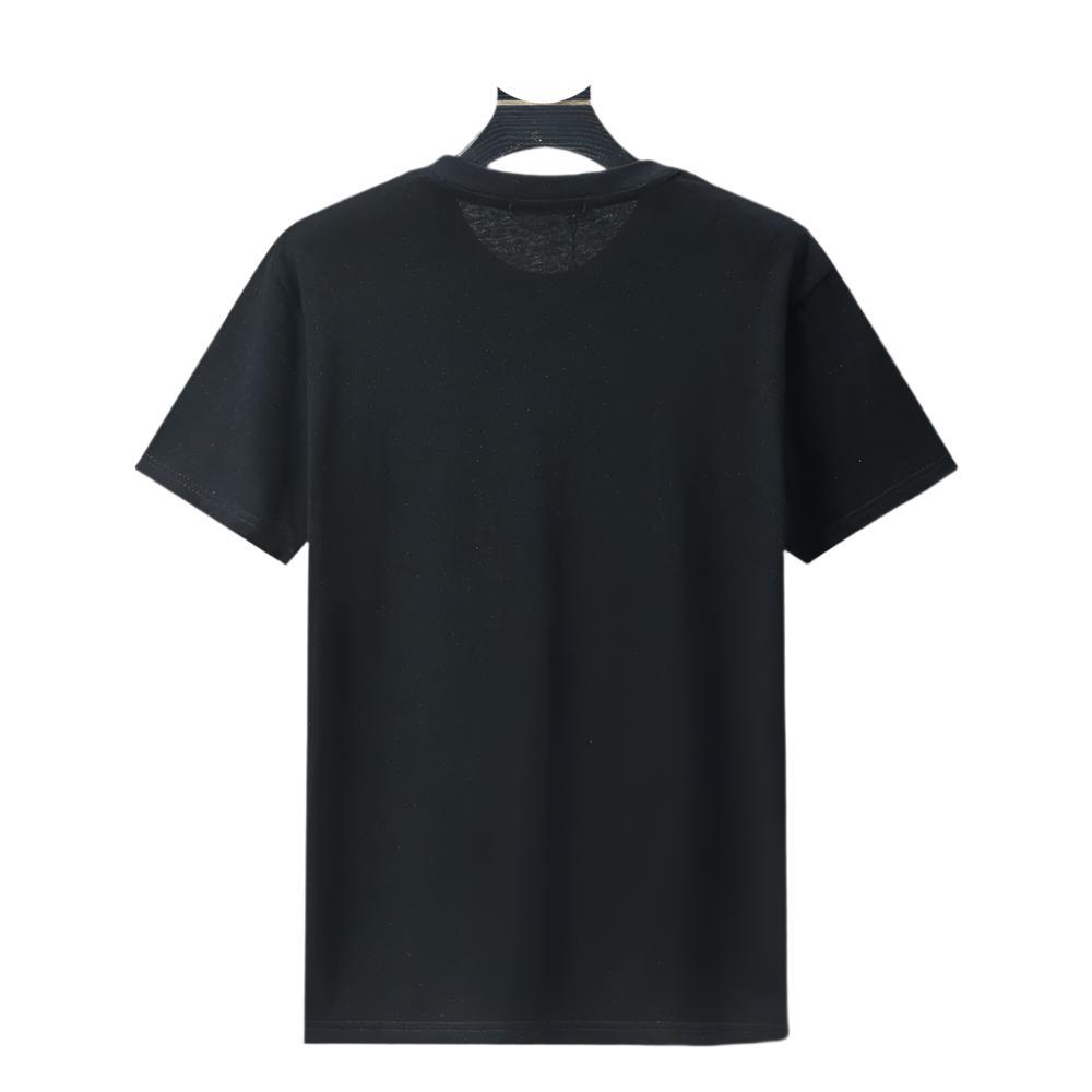 Balmain Black T-Shirt Without Collar - Banlieue91