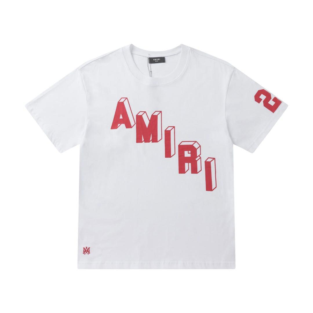 Amiri 22 White T-Shirt Without Collar - Banlieue91