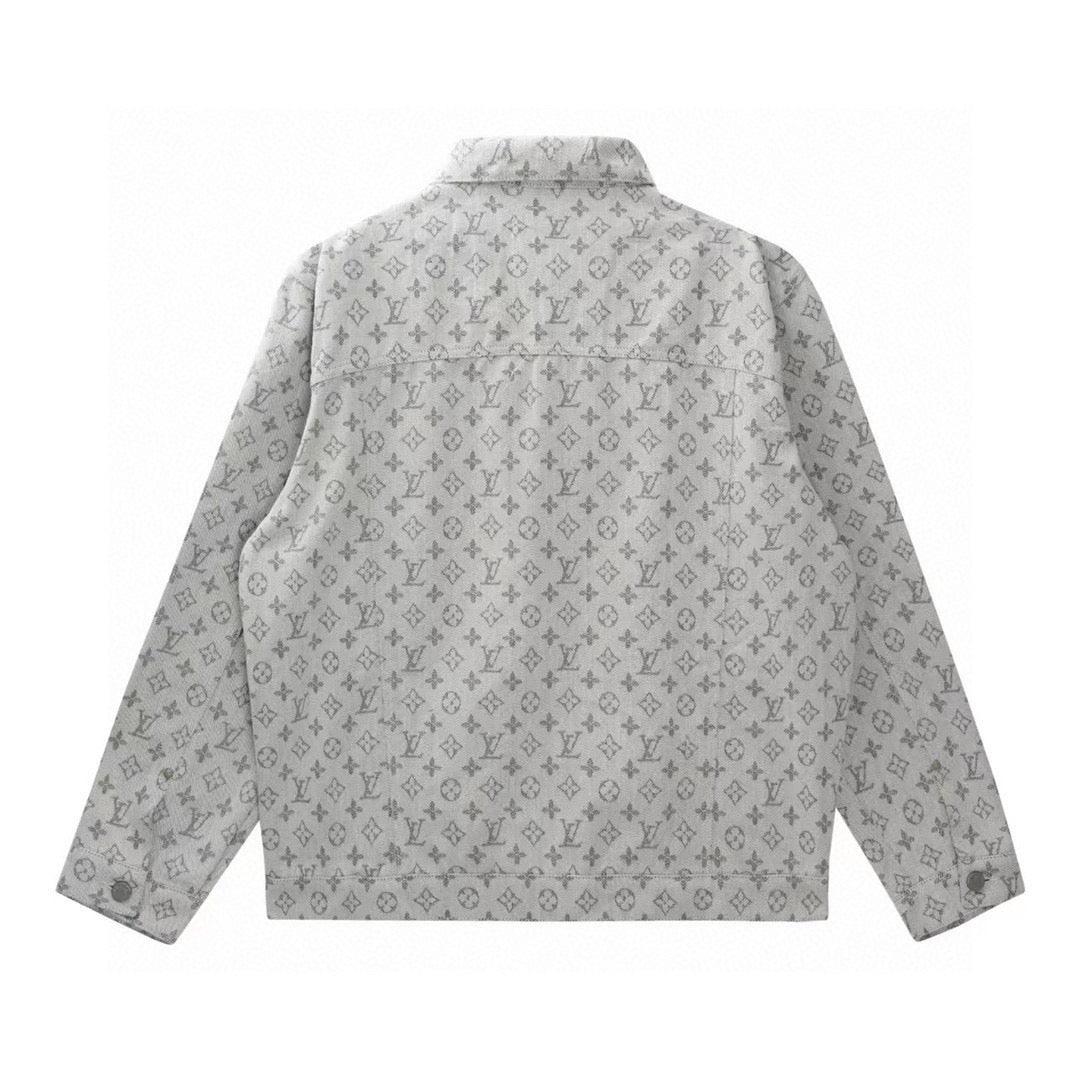 Louis Vuitton Monogram Denim Jacket Grey - Banlieue91