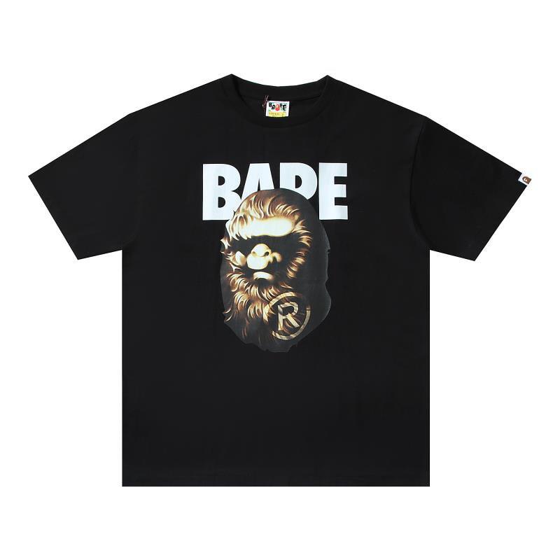 Bathing Ape Black T-Shirt without Collar - Banlieue91