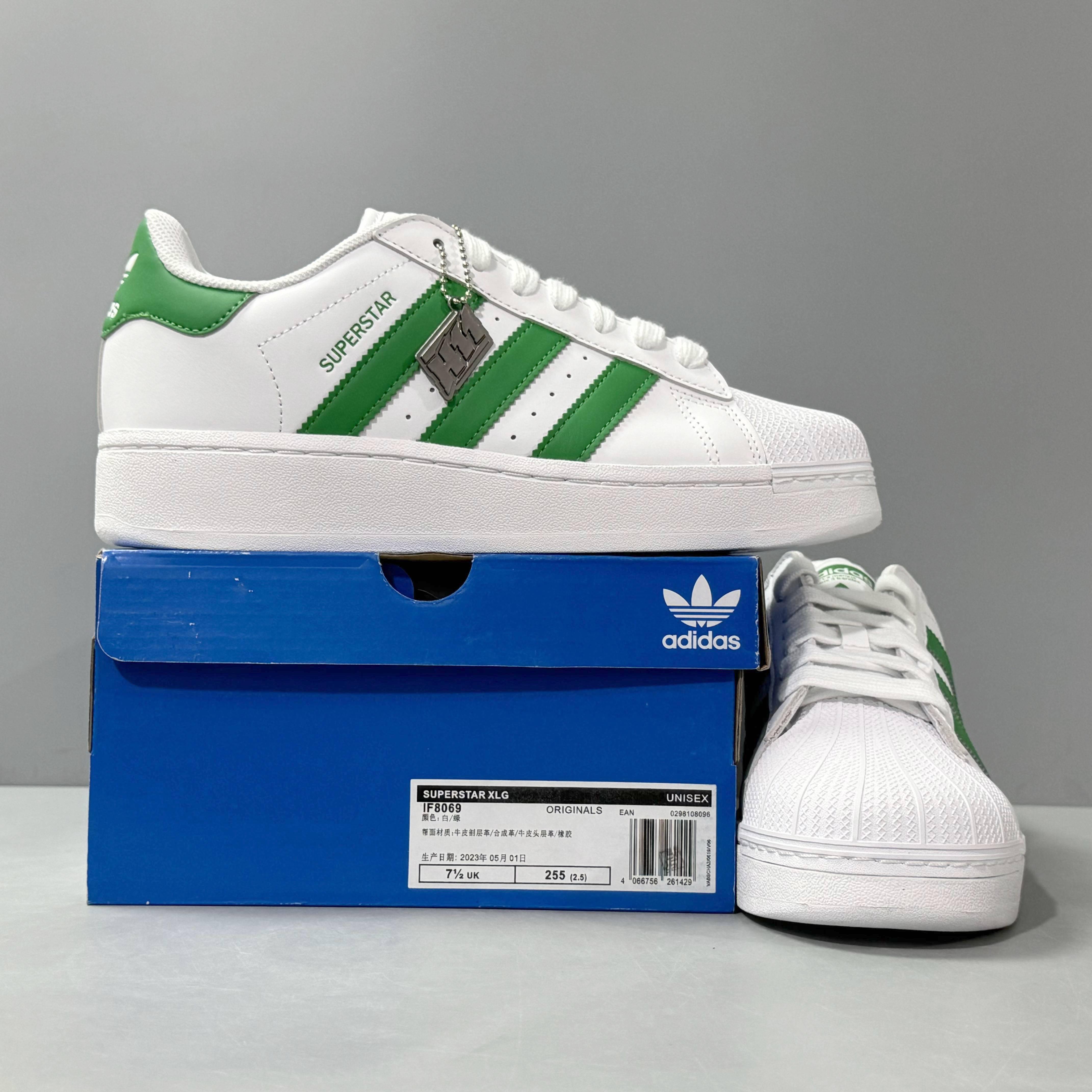 Adidas Superstar XLG 'White Green' - Banlieue91