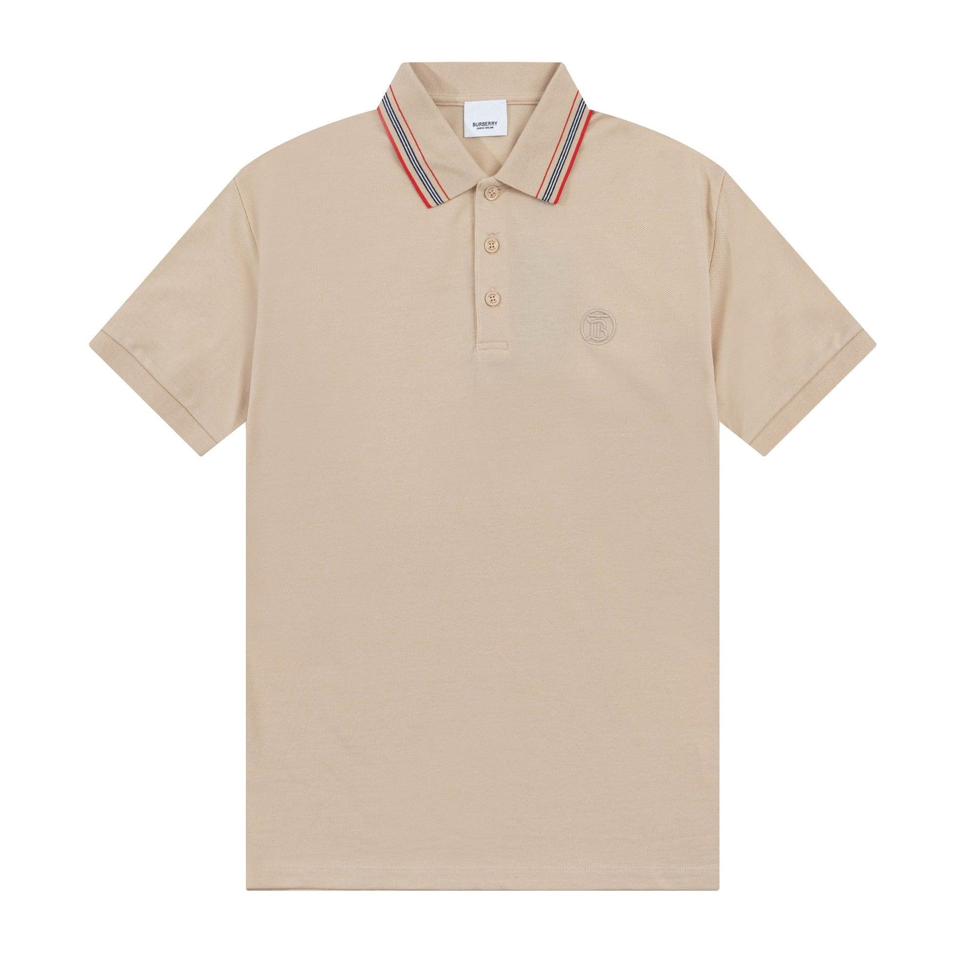 Burberry Beige T-Shirt With Collar - Banlieue91