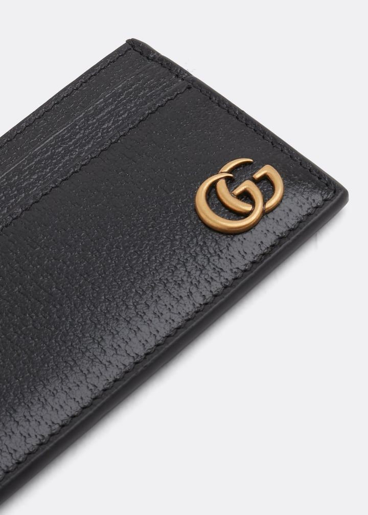 GUCCI Leather GG Marmont Mini Card Holder - Banlieue91 -