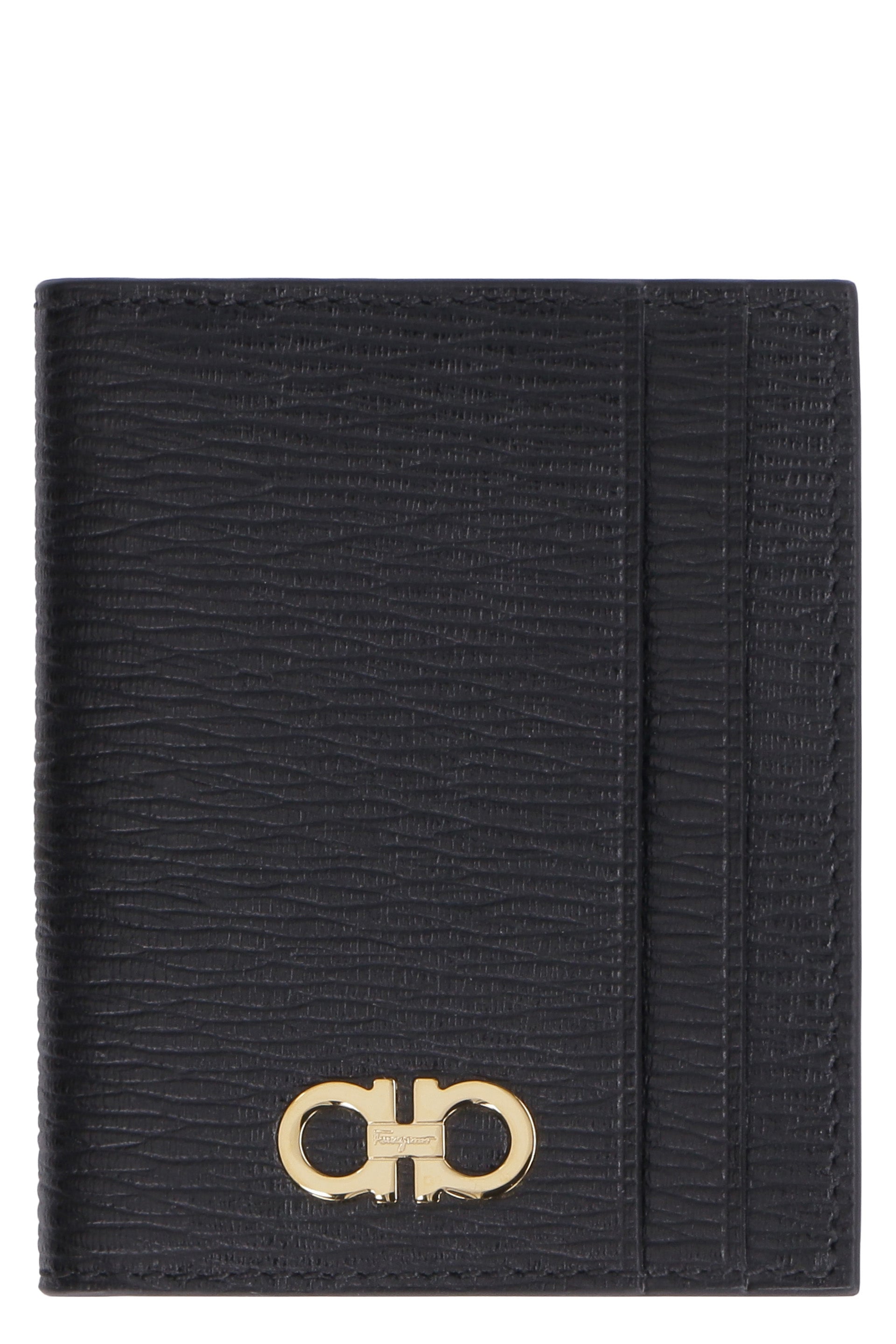 Ferragamo Leather Card Holder with Gancini Hook - 8cm x 10cm - Banlieue91 -