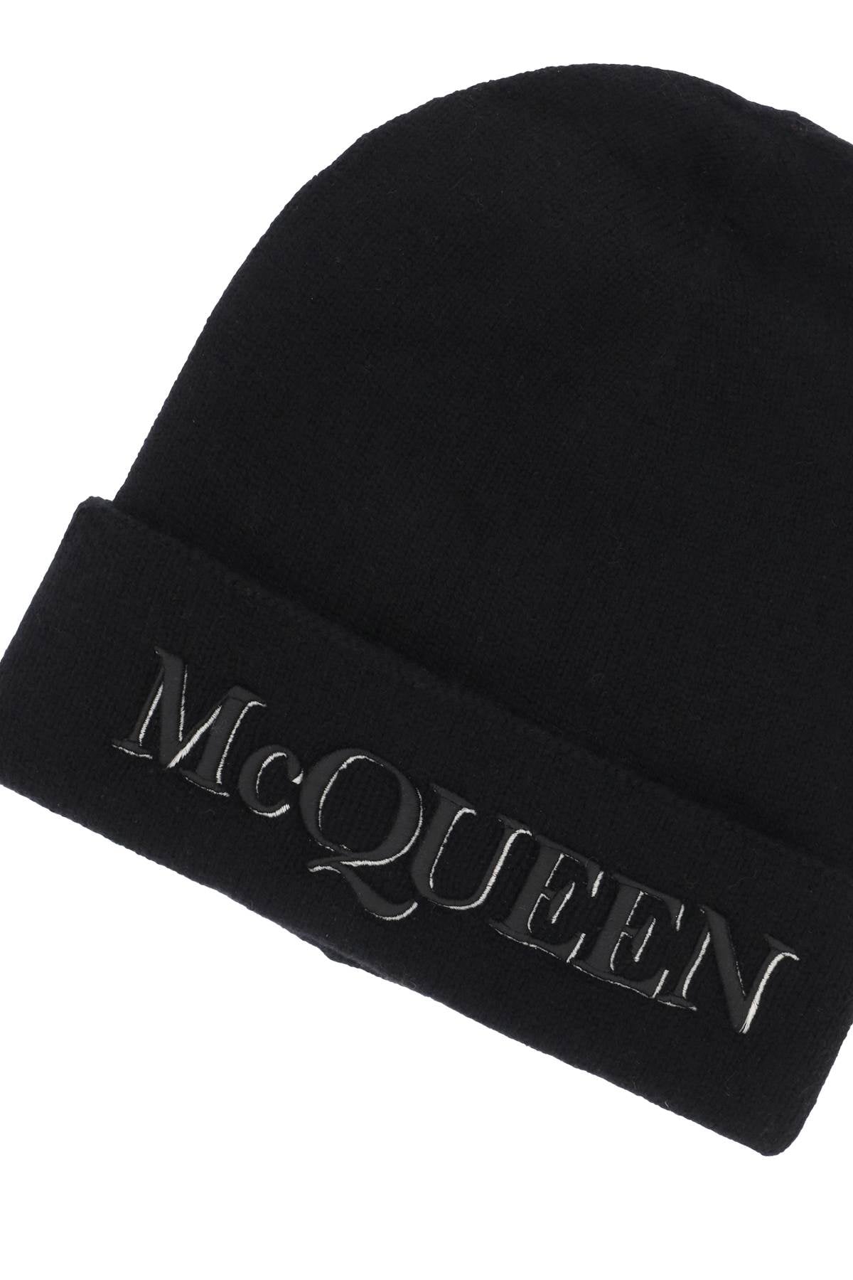 ALEXANDER MCQUEEN Cashmere Beanie Hat for Men - Banlieue91 -