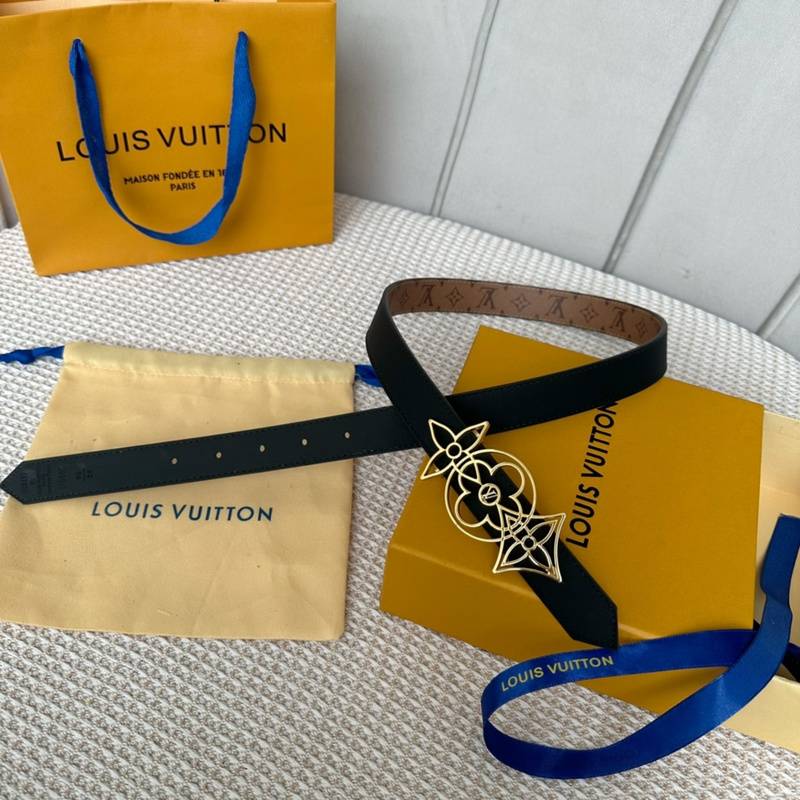 Louis Vuitton Woman Reversible Belt 'Brown/Black' - Banlieue91