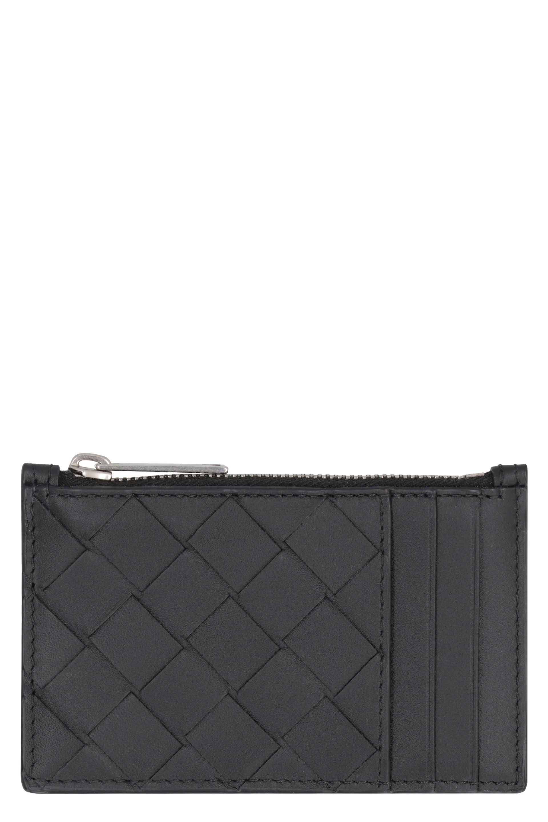 BOTTEGA VENETA Intrecciato Mini Leather Card Holder - Banlieue91 -