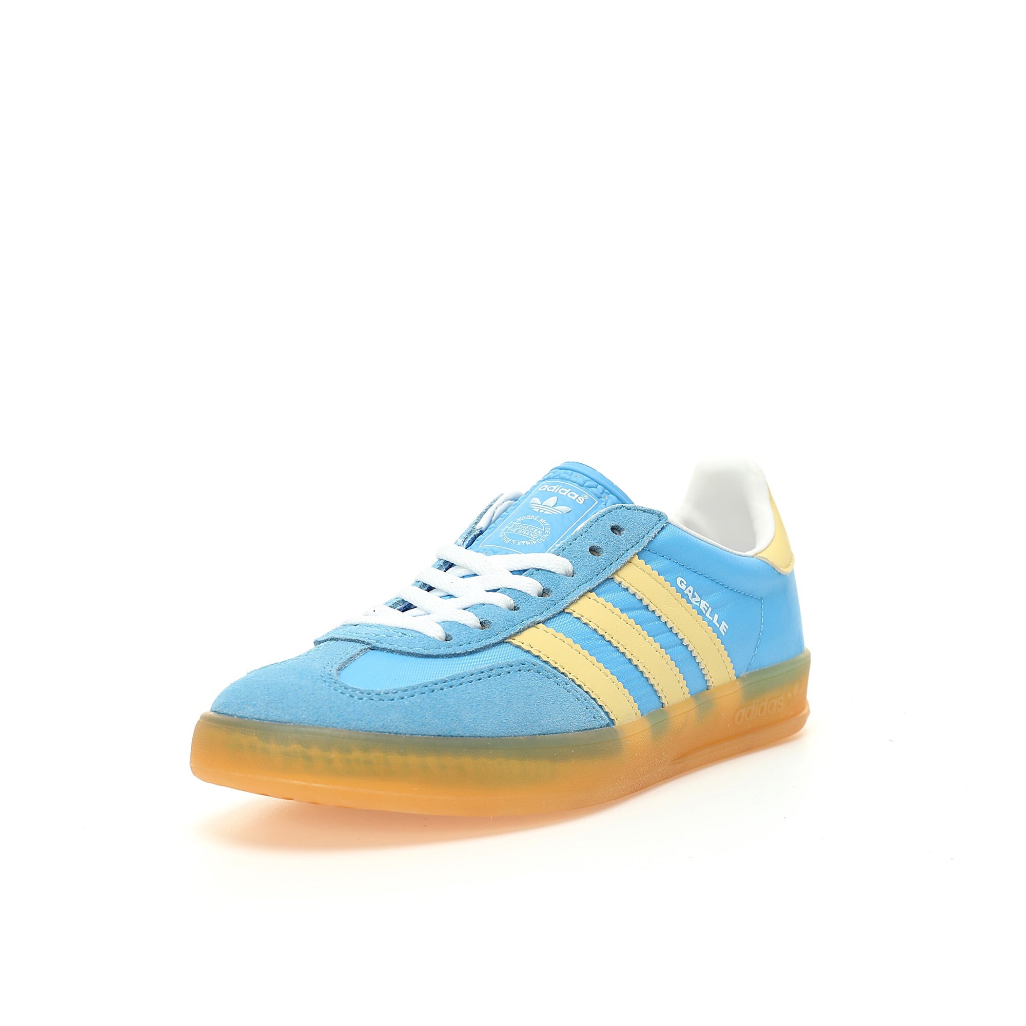 Adidas Gazelle Indoor Semi Blue Burst Almost Yellow - Banlieue91 -