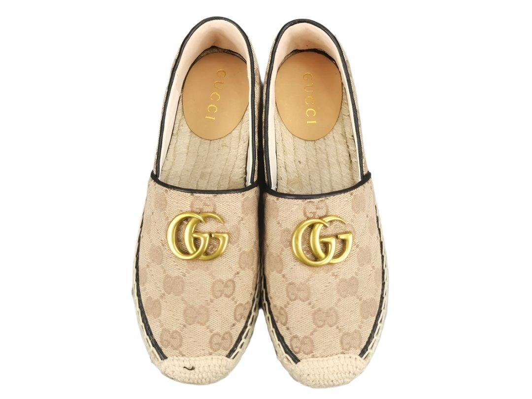 Gucci GG Matelassé Espadrille Marmont Flat Slip On - Banlieue91