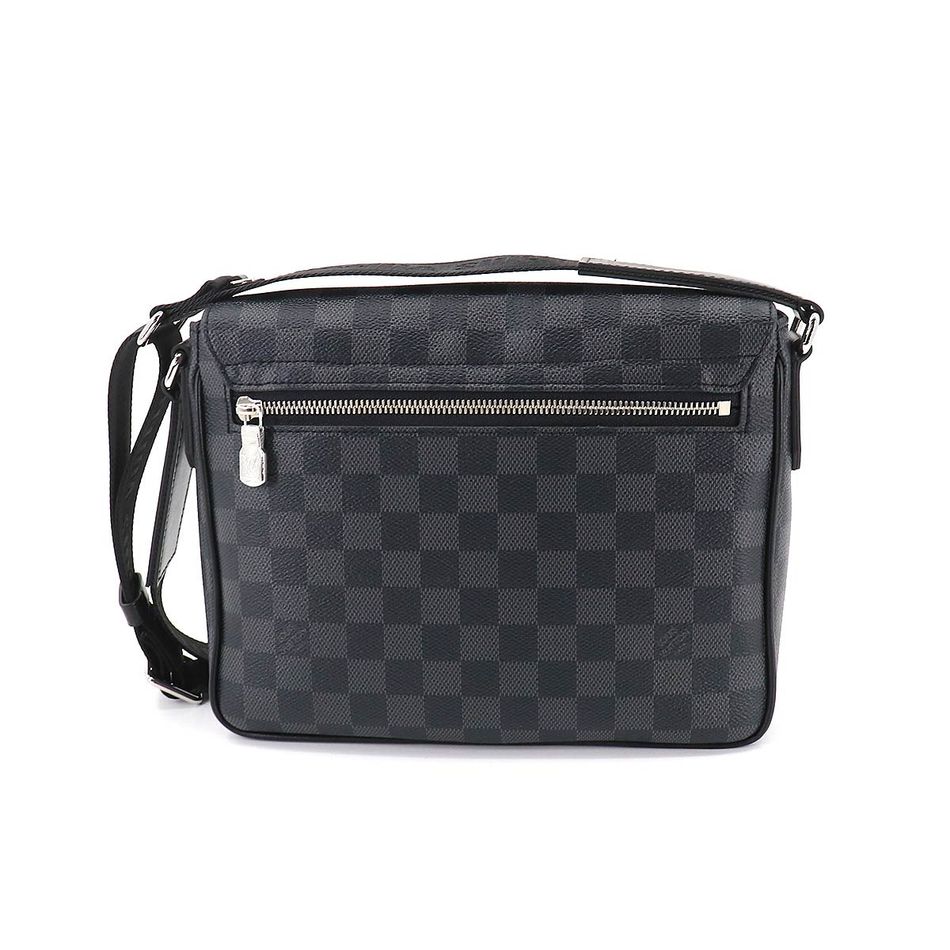 Louis Vuitton Damier Graphite District PM NV3 Shoulder Bag Black - Banlieue91