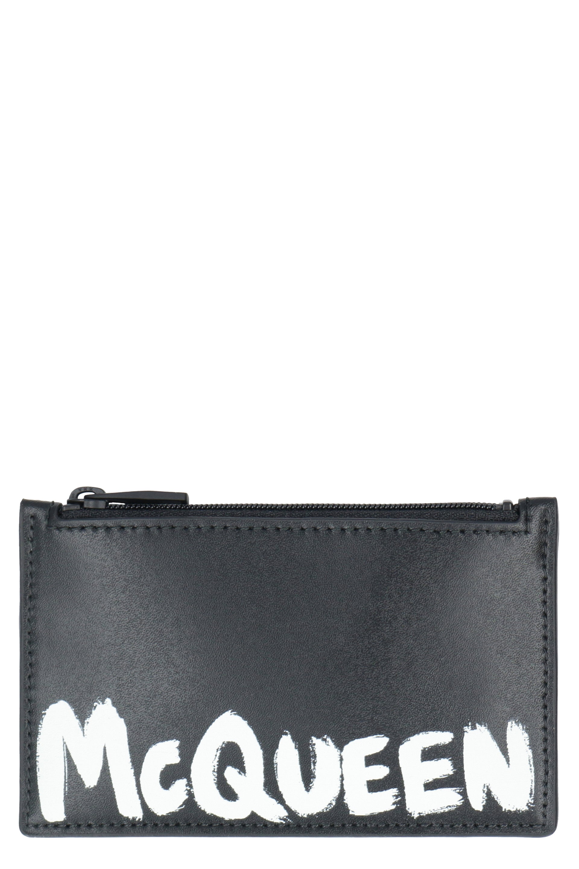 ALEXANDER MCQUEEN Mini Leather Card Holder for Men - Banlieue91 -