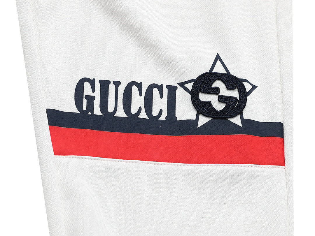 Gucci Long Pant White/Black/Red'