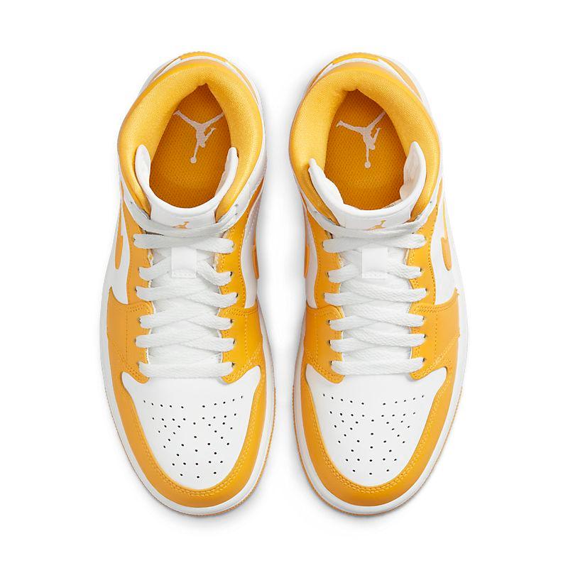 Air Jordan 1 Mid White Yellow - Banlieue91