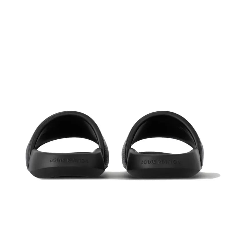 Louis Vuitton  Rubber Monogram Men's Waterfront Mules 'Black'