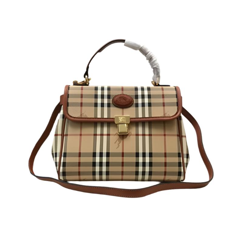 Burberry London Haymarket Check Handle Bag w/ Strap - Banlieue91