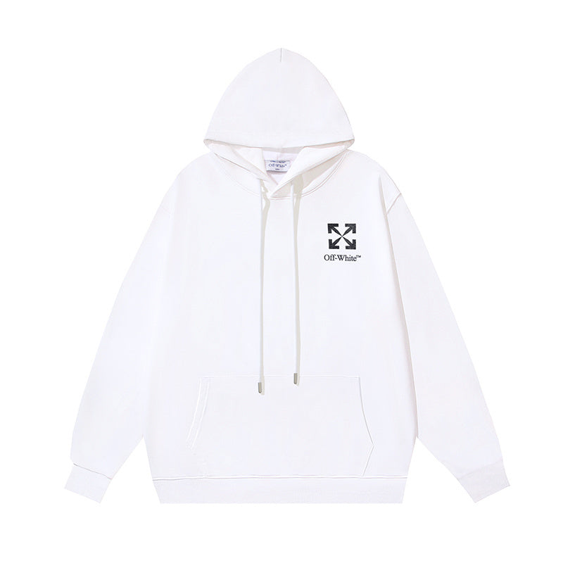 OFF-WHITE Arrows Print Hoodie White/Black - Banlieue91 -
