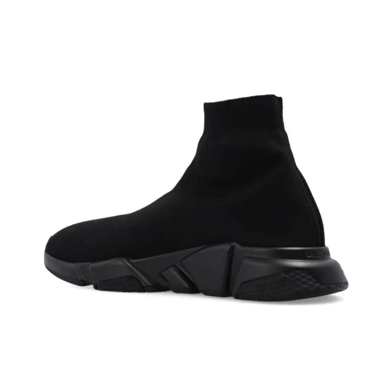 Balenciaga Speed Graffiti Trainers Black Dark Beige - Banlieue91 -