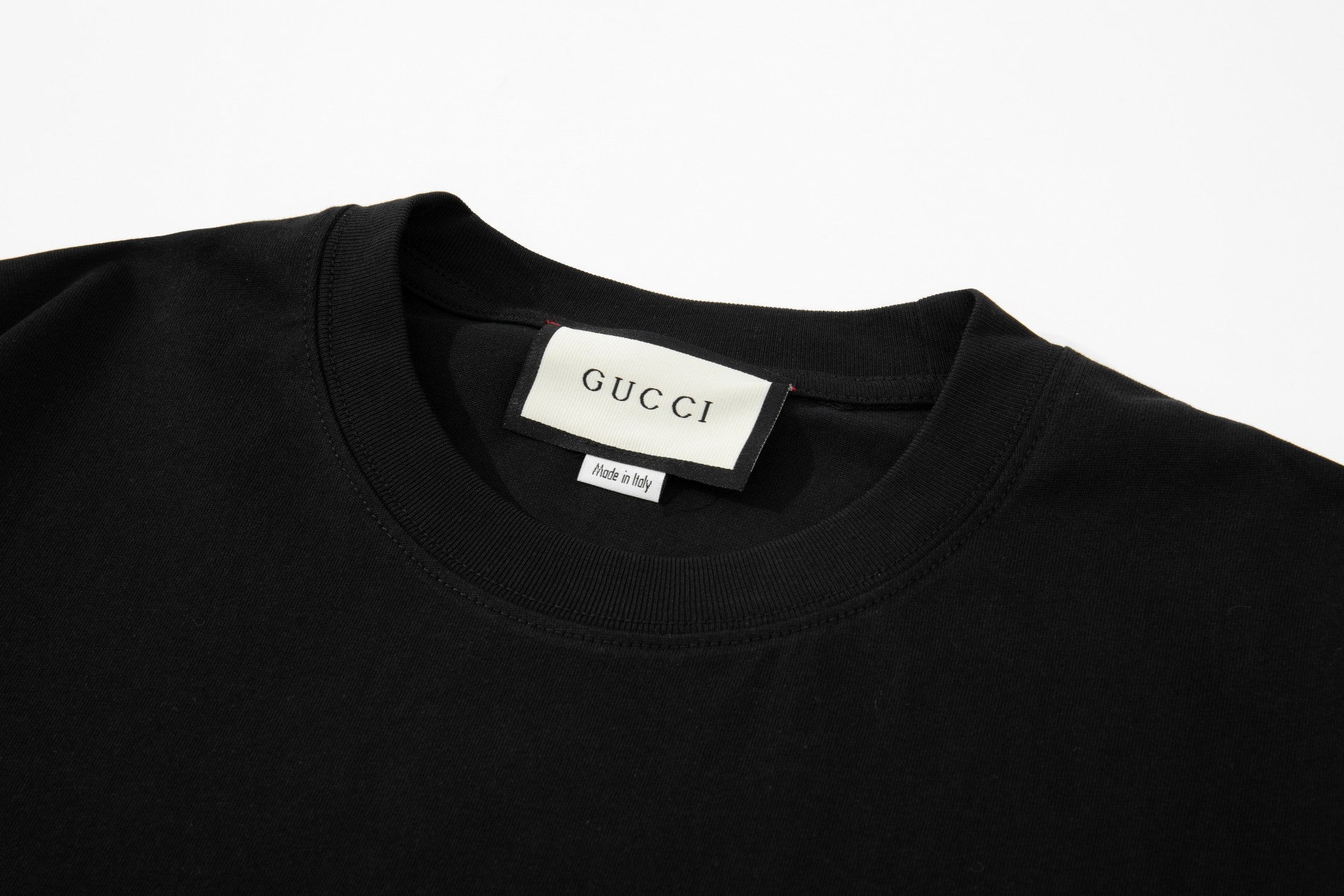 Gucci T-Shirt Without Collar 'Black-Orange' - Banlieue91