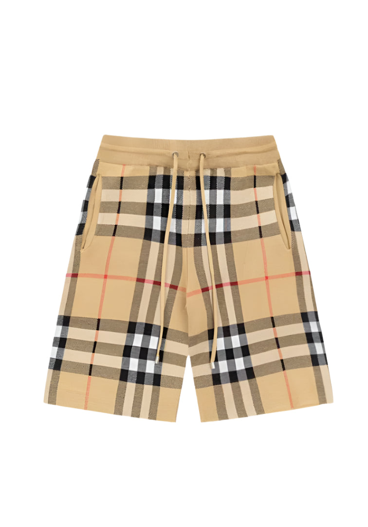 Burberry Men's Striped Cotton Knit Basketball Shorts 'Beige' - Banlieue91