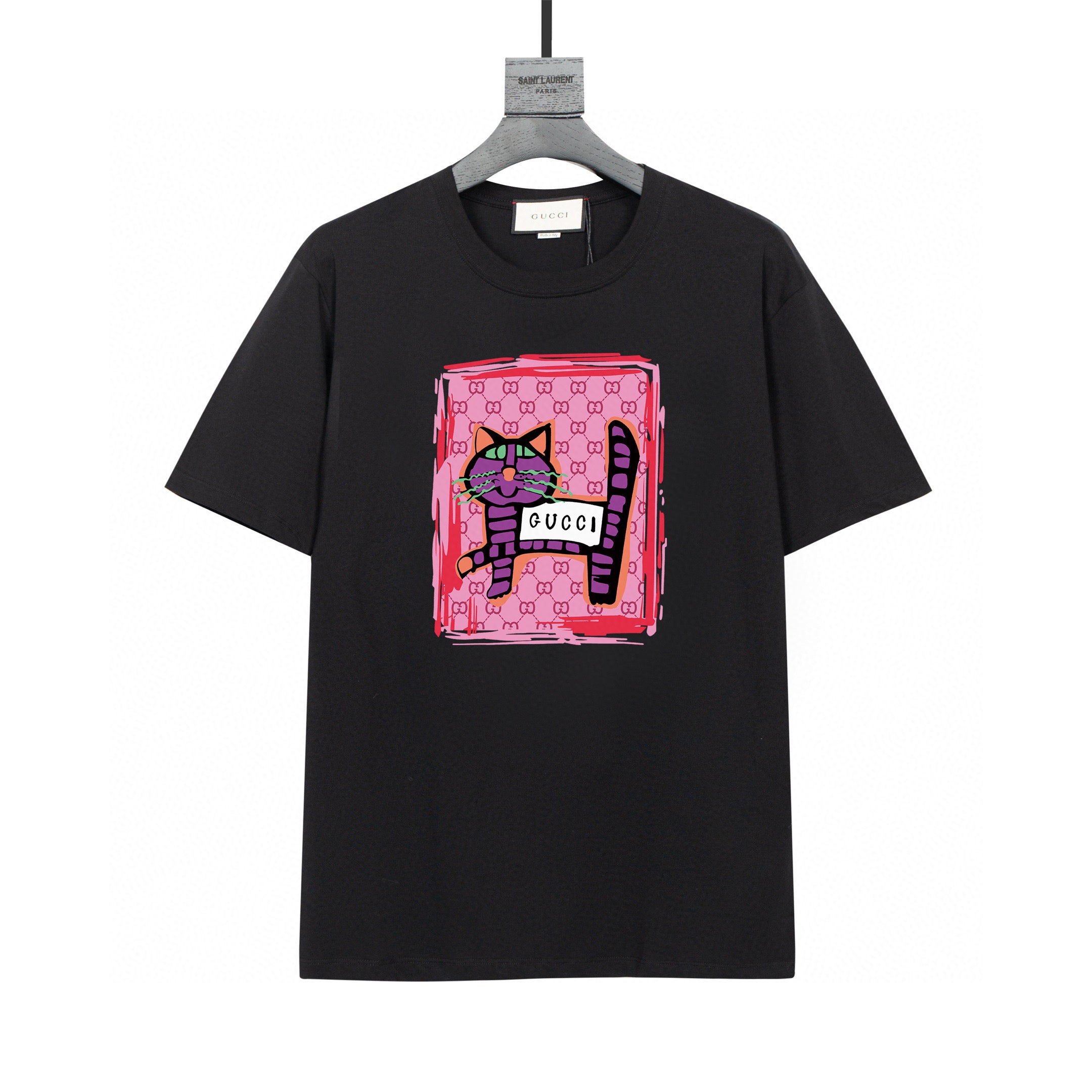 Gucci T-Shirt Without Collar 'Black' - Banlieue91