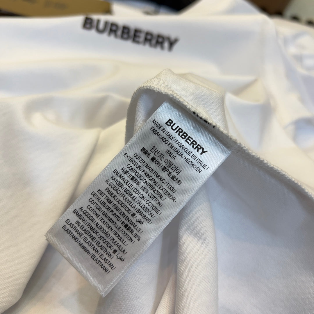 Burberry T-Shirt Without Collar 'White' - Banlieue91