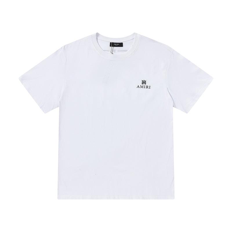 Amiri White T-Shirt Without Collar - Banlieue91