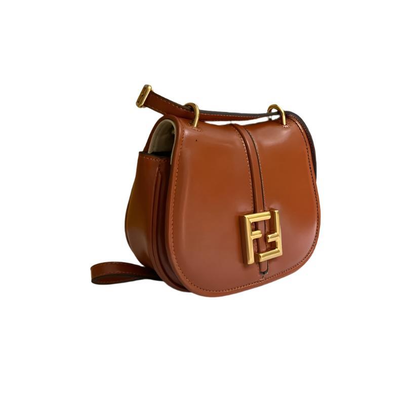 Fendi C’mon Small Brown FF jacquard fabric bag - Banlieue91